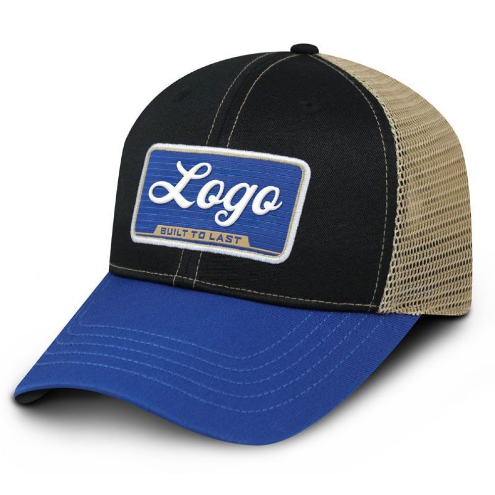 Tri-Colour Mesh Snap Cap